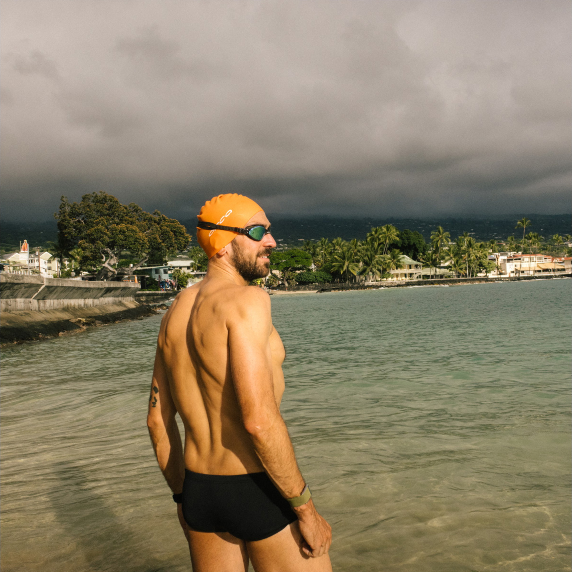 2025 Orca Mens RS1 Square Leg Swimsuit RS22 - Black